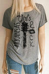 "Your State Here" Girl's Rock Scoop Neck Dolman Sleeve Top - ALL 50 STATES AVAILABLE T-Shirts - SouthernGirlApparel.com