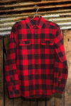 Buffalo Plaid Flannel with White Deer Head - Southern Girl 