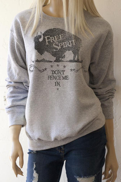 Free Spirit Don't Fence Me In Sweatshirt - Southern Girl 