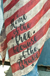 THANK YOU VETS Home of the Free Because of the Brave American Flag Vest - Southerm Girl Apparel - SouthernGirlApparel.com