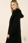 Soft Black long Cardigan Sweater with  Hood - Southern Girl 