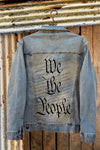 We The People  Denim Jacket back– Southern Girl Apparel® - southerngirlapparel.com