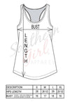 River Girl Tank Top Size  Chart - Southern Girl Apparel® - southerngirlapparel.com