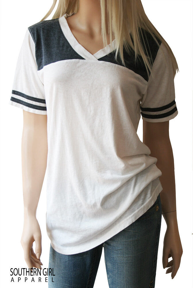 Vintage Style Football Top - Southern Girl