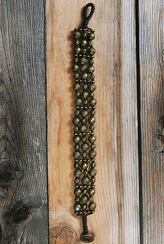Multi-Strand Brass Beaded Bracelet - Southern Girl 