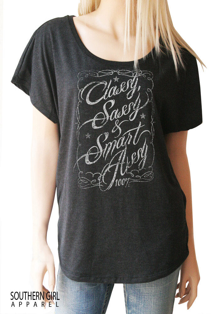 Classy Sassy and Smart Assy Top. Southern Shirts. Dolman Sleeve. Southern Girl. Country Girl. Country Shirts. Country TShirts. Country Tops. - Southern Girl