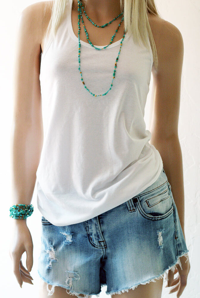 Turquoise color Beaded Necklace in 3 layers and bracelet – Southern Girl Apparel – southerngirlapparel.com