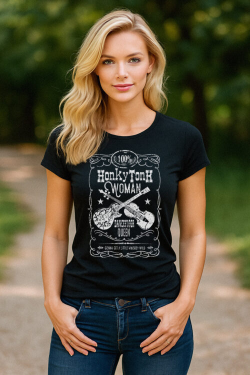 Country Junkie Heather Black Racerback Tank Top