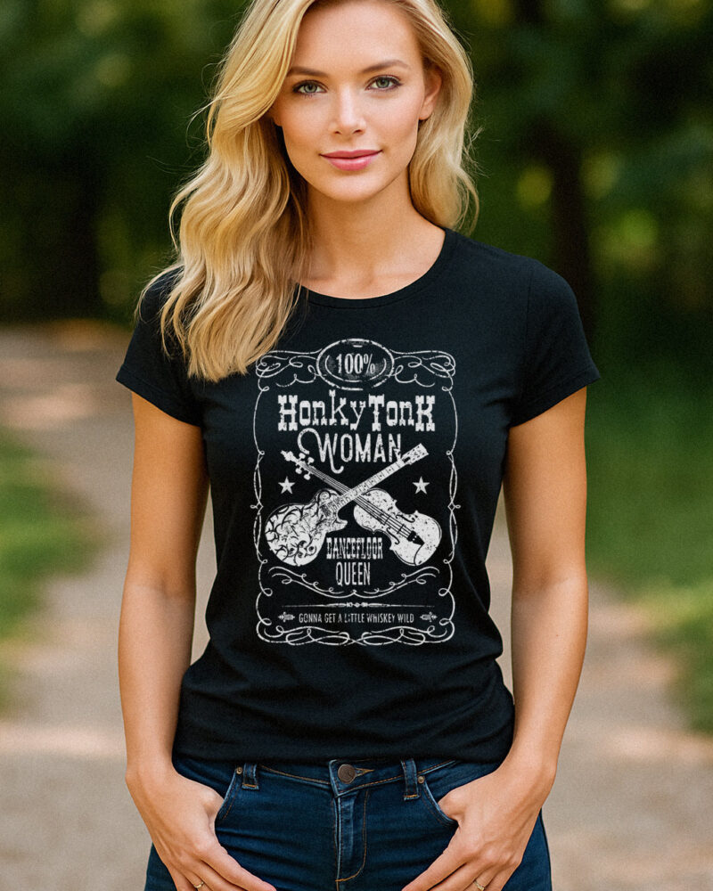 Country Junkie Heather Black Racerback Tank Top