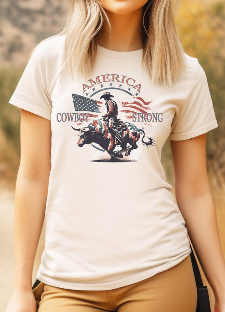 America Cowboy Strong Unisex T-Shirt