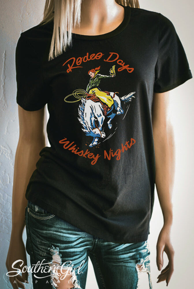 Rodeo Days Whiskey Nights T-Shirt
