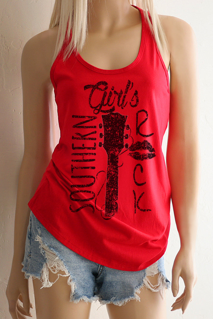 Southern Girl's Rock Racerback Tank Top - Image 4