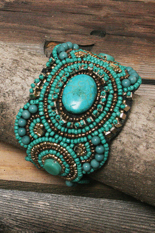 Western Beaded Cuff Bracelet